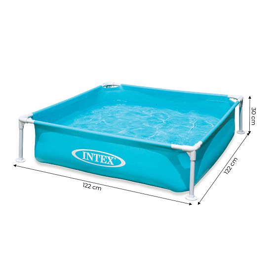 Piscina quadrata con telaio per bambini 122x122x30 cm INTEX 57173