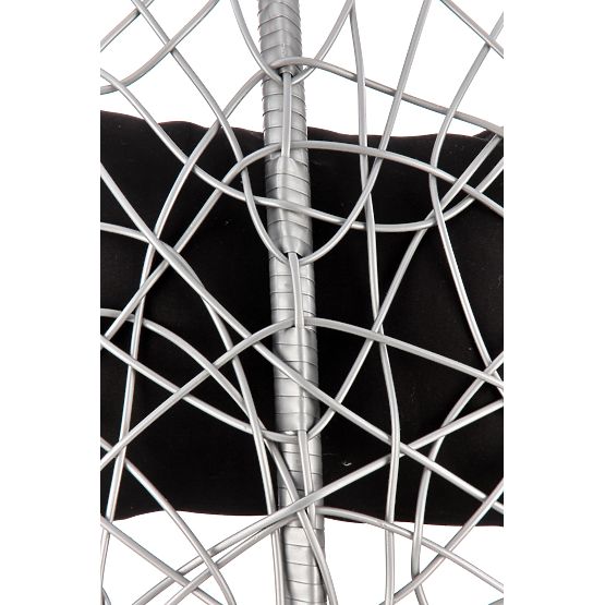 Poltrona da giardino EGGY grigia/nera (3p=1ks)