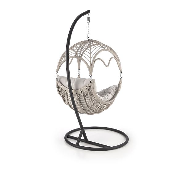 Poltrona da giardino RASMUS, grigio chiaro (3p=1ks)