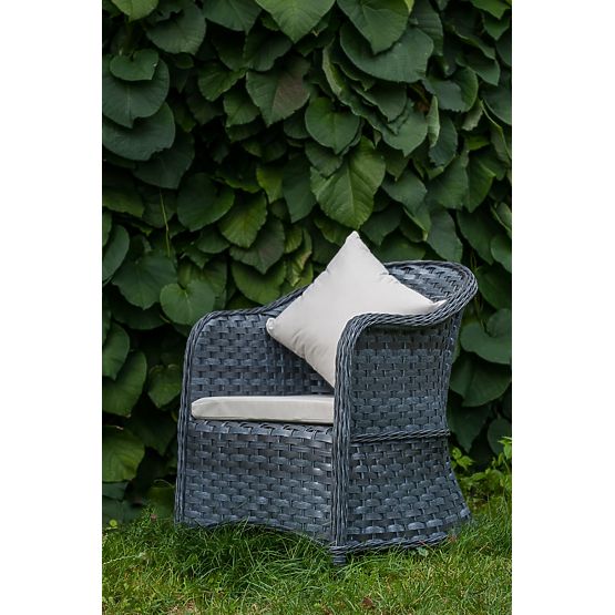 Poltrona da terrazza in tecnorattan MODERNO grigia