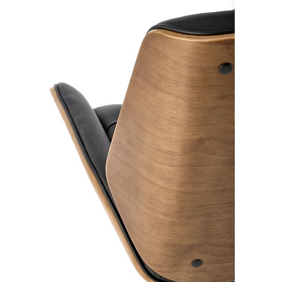 Poltrona da ufficio GAVIN noce/nero (1p=1pz)