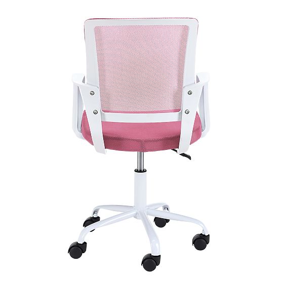 POLTRONA GIREVOLE FD-6 BIANCO / ROSA