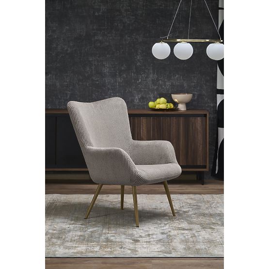 Poltrona imbottita AMARO - grigio