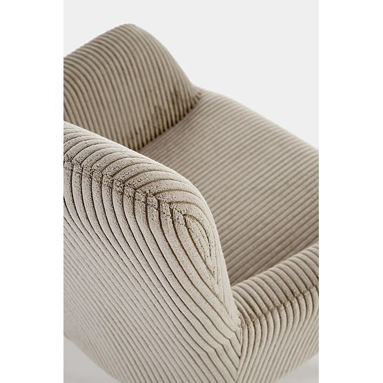 Poltrona imbottita AMARO - grigio