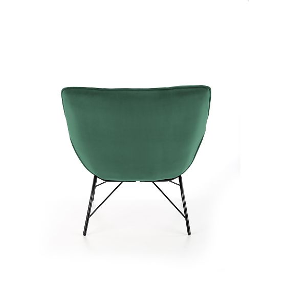 Poltrona imbottita BELTON - verde bottiglia