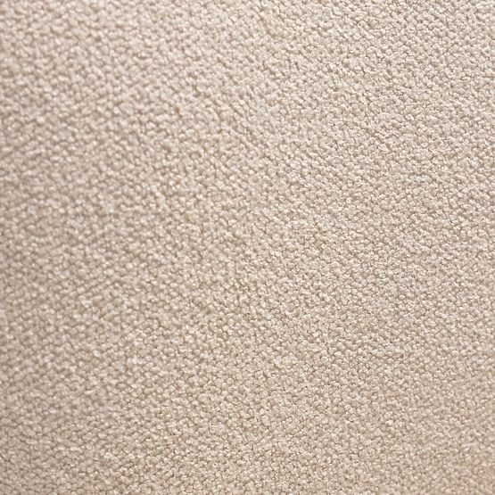 Poltrona imbottita Elaine beige, boucle, forme arrotondate