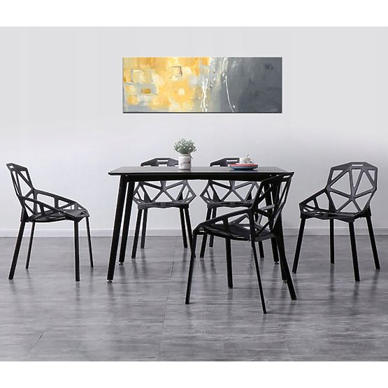Poltrona moderna in pizzo VECTOR nera