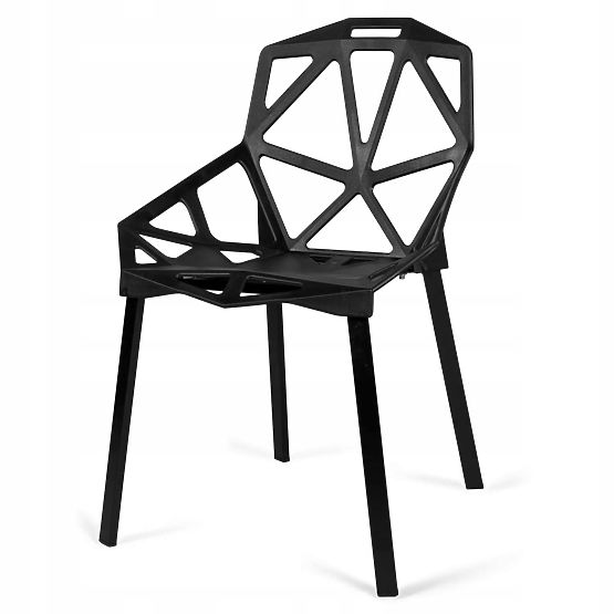 Poltrona moderna in pizzo VECTOR nera