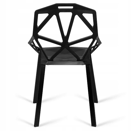 Poltrona moderna in pizzo VECTOR nera