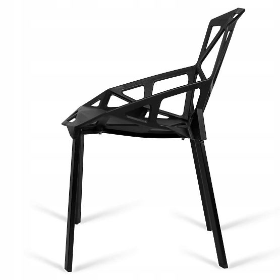 Poltrona moderna in pizzo VECTOR nera