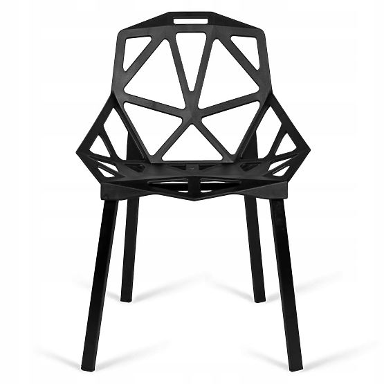 Poltrona moderna in pizzo VECTOR nera