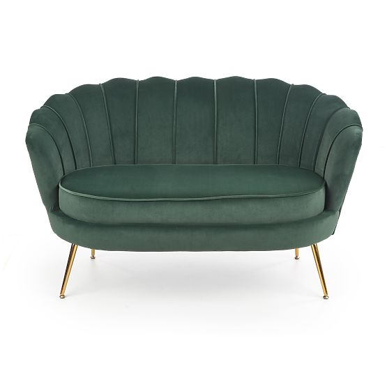 Poltrona relax AMORINITO XL verde scuro / oro