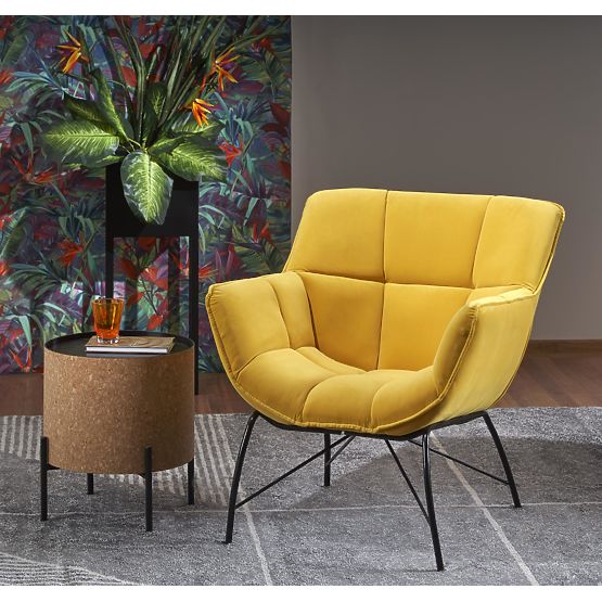 Poltrona relax BELTON gialla (1p=1pz)