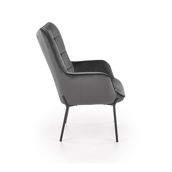 Poltrona relax CASTEL nero / grigio chiaro