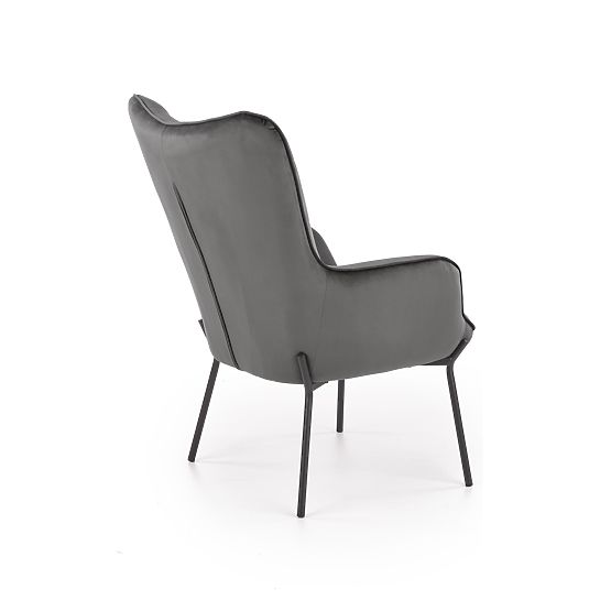 Poltrona relax CASTEL nero / grigio chiaro