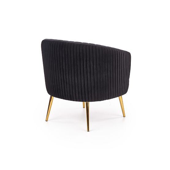 Poltrona relax CROWN nero/oro