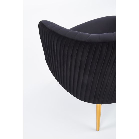 Poltrona relax CROWN nero/oro
