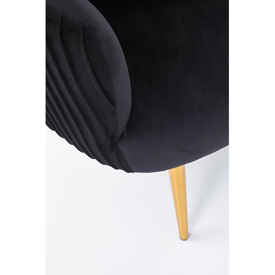 Poltrona relax CROWN nero/oro