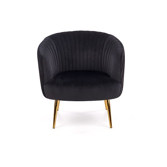 Poltrona relax CROWN nero/oro