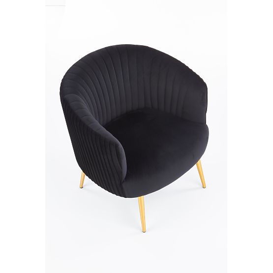 Poltrona relax CROWN nero/oro