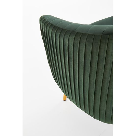 Poltrona relax CROWN verde scuro / oro