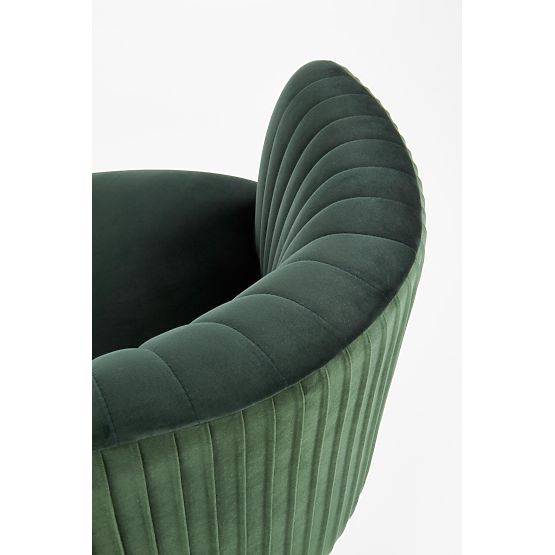 Poltrona relax CROWN verde scuro / oro