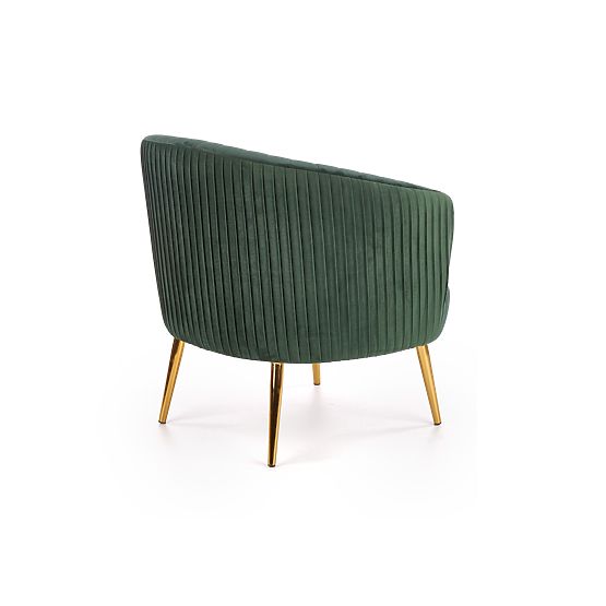 Poltrona relax CROWN verde scuro / oro