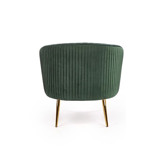 Poltrona relax CROWN verde scuro / oro