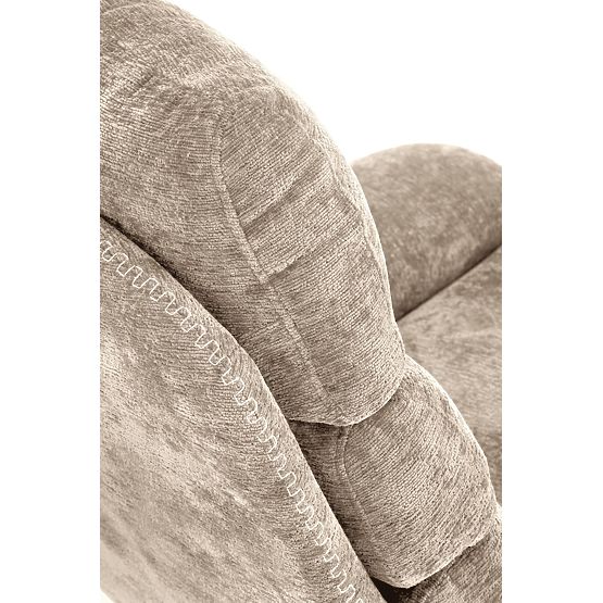 Poltrona relax DARIO con poggiapiedi e funzione a dondolo, beige (1p=1pz)