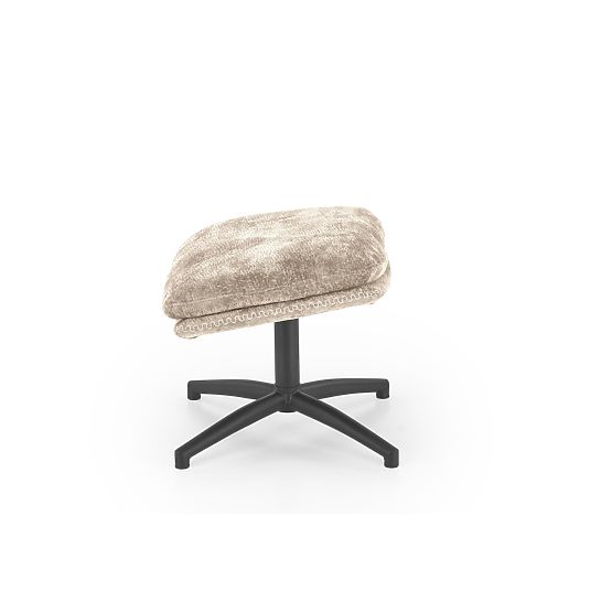 Poltrona relax DARIO con poggiapiedi e funzione a dondolo, beige (1p=1pz)