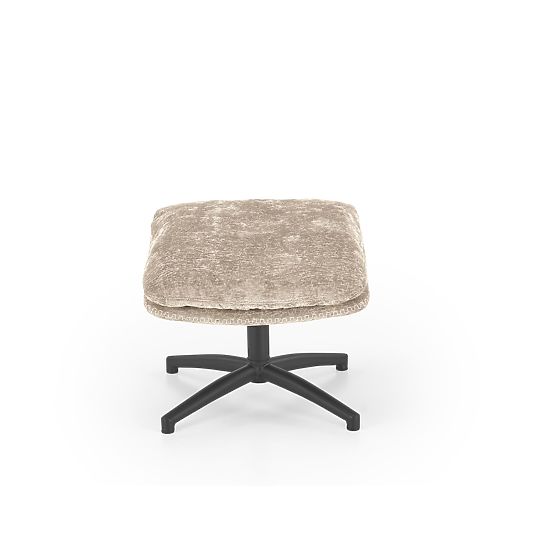 Poltrona relax DARIO con poggiapiedi e funzione a dondolo, beige (1p=1pz)