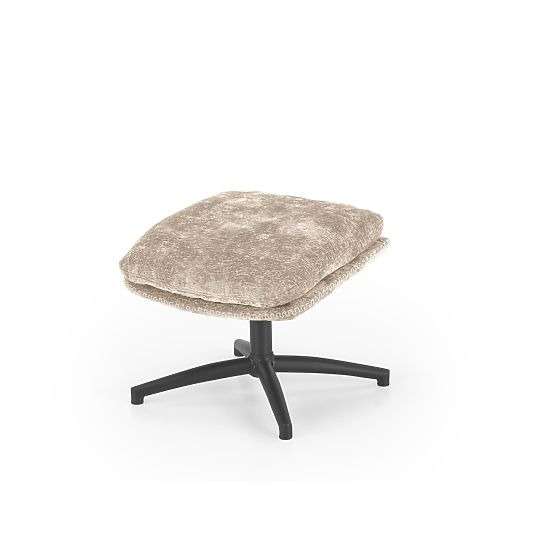 Poltrona relax DARIO con poggiapiedi e funzione a dondolo, beige (1p=1pz)