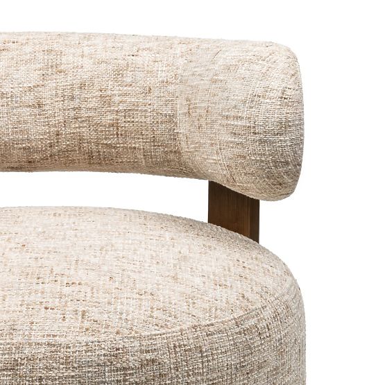 Poltrona Relax Dolce, forme arrotondate, beige/grigio/nocciola