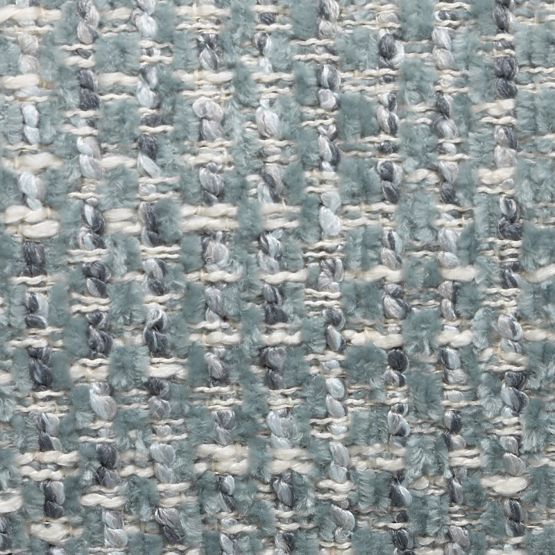 Poltrona Relax Dolce, forme arrotondate, blu-beige/noce