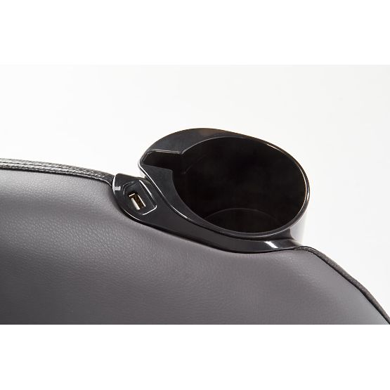 Poltrona relax DOPIO con funzione massaggio, grigia