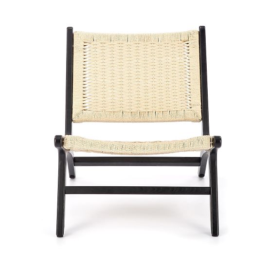Poltrona relax FODEN, nero / naturale (1p=1pz)