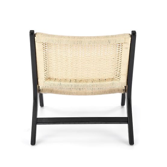 Poltrona relax FODEN, nero / naturale (1p=1pz)