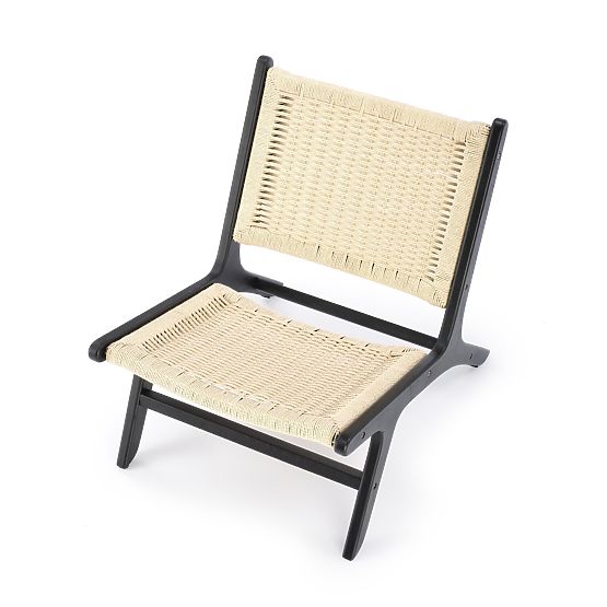 Poltrona relax FODEN, nero / naturale (1p=1pz)