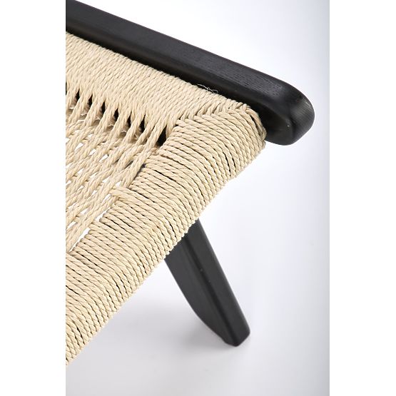 Poltrona relax FODEN, nero / naturale (1p=1pz)
