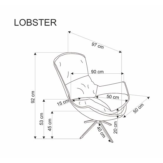 Poltrona relax LOBSTER beige