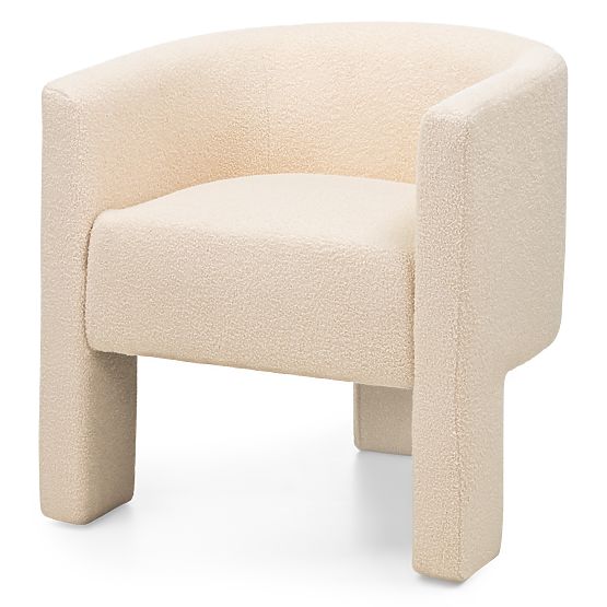 Poltrona Relax Lorraine, beige, bouclé