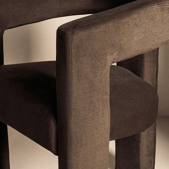 Poltrona Relax Lory color cioccolato, velluto