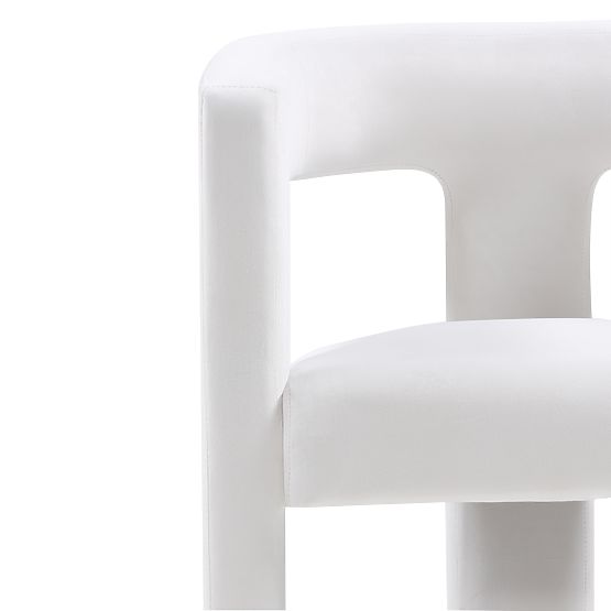 Poltrona Relax Lory, velluto, beige chiaro