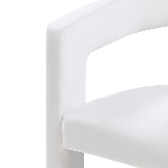 Poltrona Relax Lory, velluto, beige chiaro