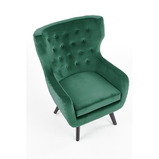 Poltrona relax MARVEL verde scuro / nero