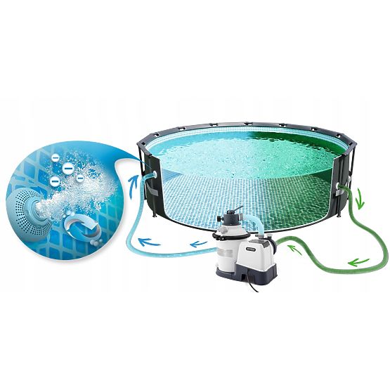 Pompa filtrante a sabbia per piscina 3500l/h INTEX 26642