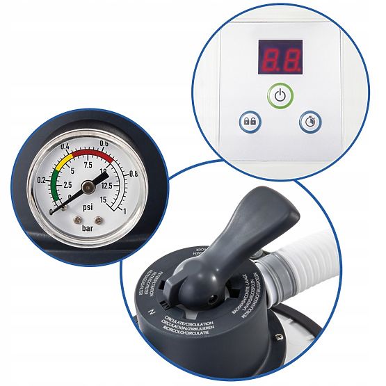 Pompa filtrante a sabbia per piscina 3500l/h INTEX 26642