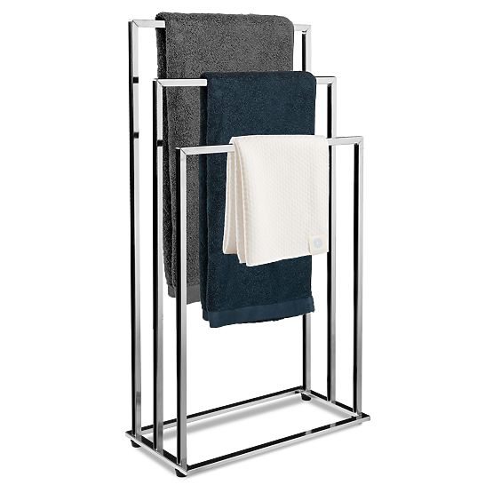 Porta asciugamani a 3 bracci Tire cromato