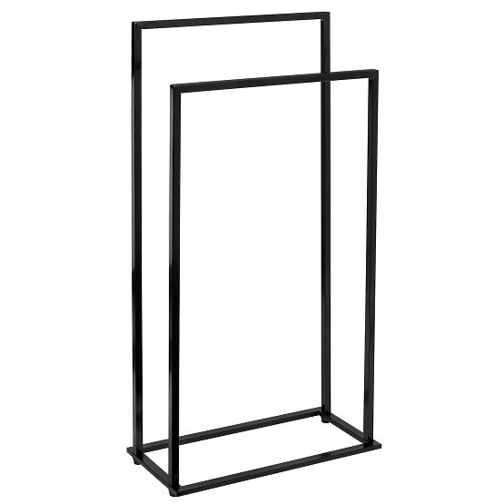 Porta asciugamani con 2 bracci Gesi nero