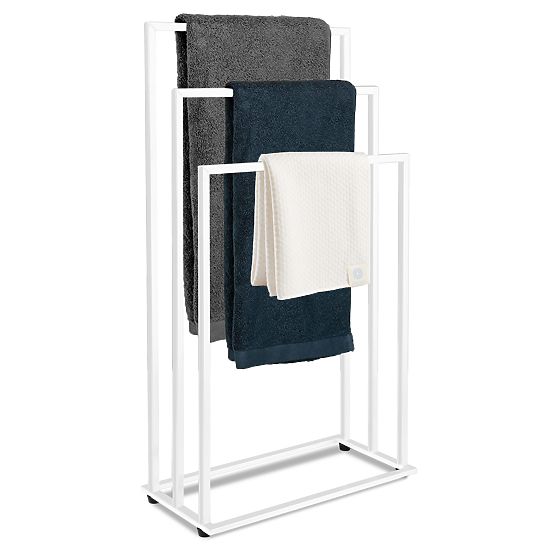Porta asciugamani con 3 bracci Tire bianco